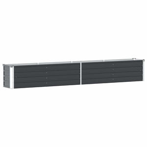 Ζαρντινιέρα Υπερυψωμένη Ανθρακί 320x40x45 εκ. Γαλβαν. Χάλυβας - Pakobazaar