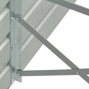 Ζαρντινιέρα Υπερυψωμένη Καφέ 400x80x45 εκ. Γαλβαν. Χάλυβας - Pakobazaar