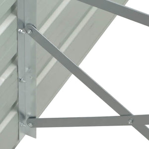Ζαρντινιέρα Υπερυψωμένη Ανθρακί 400x80x77 εκ. Γαλβαν. Χάλυβας - Pakobazaar