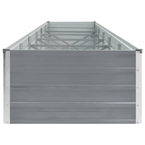 Ζαρντινιέρα Υπερυψωμένη Γκρι 480x80x45 εκ. Γαλβαν. Χάλυβας - Pakobazaar