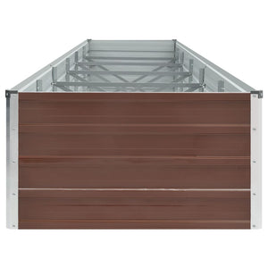 Ζαρντινιέρα Υπερυψωμένη Καφέ 480x80x45 εκ. Γαλβαν. Χάλυβας - Pakobazaar