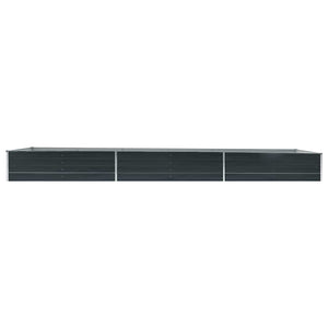 Ζαρντινιέρα Υπερυψωμένη Ανθρακί 480x80x45 εκ. Γαλβαν. Χάλυβας - Pakobazaar
