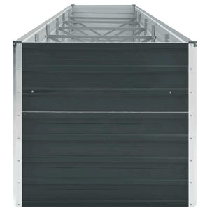 Ζαρντινιέρα Υπερυψωμένη Ανθρακί 480x80x77 εκ. Γαλβαν. Χάλυβας - Pakobazaar