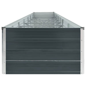 Ζαρντινιέρα Υπερυψωμένη Ανθρακί 600x80x45 εκ. Γαλβαν. Χάλυβας - Pakobazaar