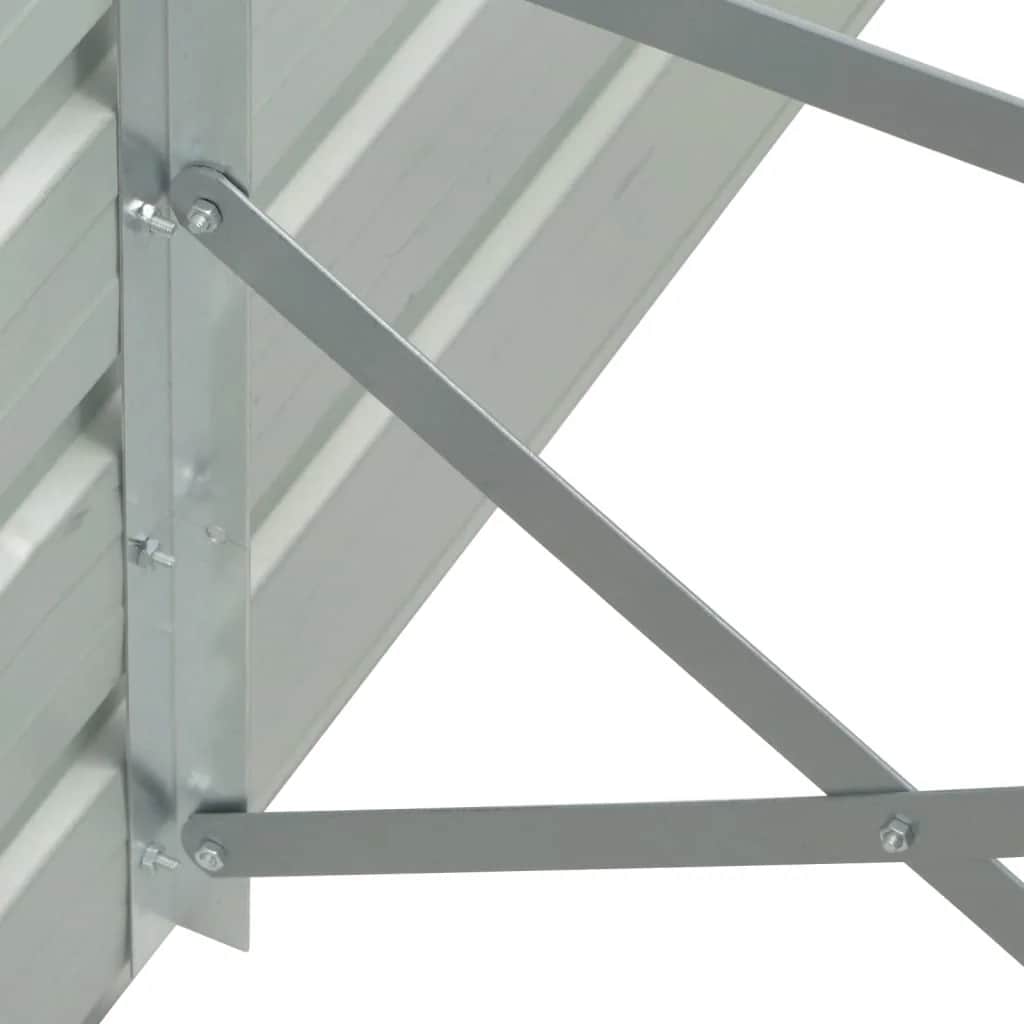 Ζαρντινιέρα Υπερυψωμένη Ανθρακί 600x80x77 εκ. Γαλβαν. Χάλυβας