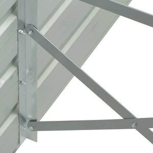 Ζαρντινιέρα Υπερυψωμένη Ανθρακί 600x80x77 εκ. Γαλβαν. Χάλυβας