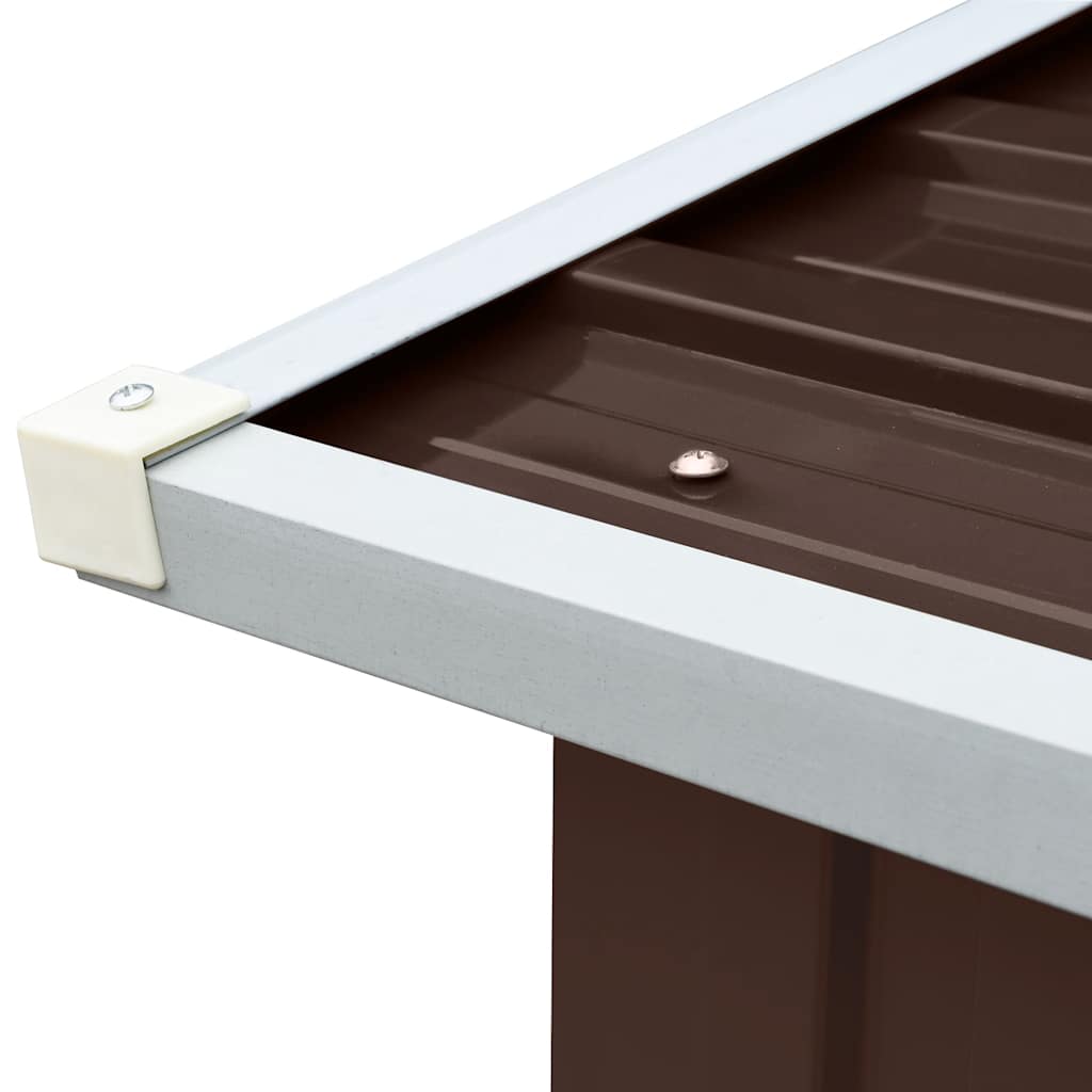 Υπόστεγο Αποθήκευσης Ξύλων Καφέ 172x91x154 εκ. Γαλβ. Ατσάλι - Pakobazaar