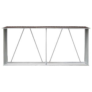 Υπόστεγο Αποθήκευσης Ξύλων Κήπου Καφέ 330 x 84 x 152 εκ. Ατσάλι - Pakobazaar