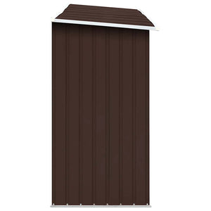 Υπόστεγο Αποθήκευσης Ξύλων Κήπου Καφέ 330 x 84 x 152 εκ. Ατσάλι - Pakobazaar
