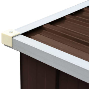 Υπόστεγο Αποθήκευσης Ξύλων Κήπου Καφέ 330 x 84 x 152 εκ. Ατσάλι - Pakobazaar