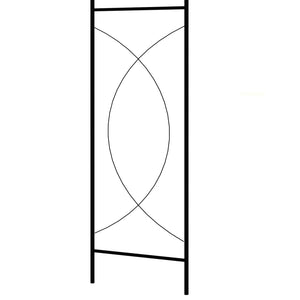 Αψίδα Κήπου Μαύρη 150 x 34 x 240 εκ. Σιδερένια - Pakobazaar