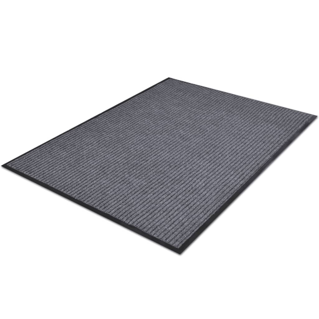 Χαλάκια Πόρτας 4 Τεμ. Γκρι 90x60 εκ. από PVC - PAKOBAZAAR