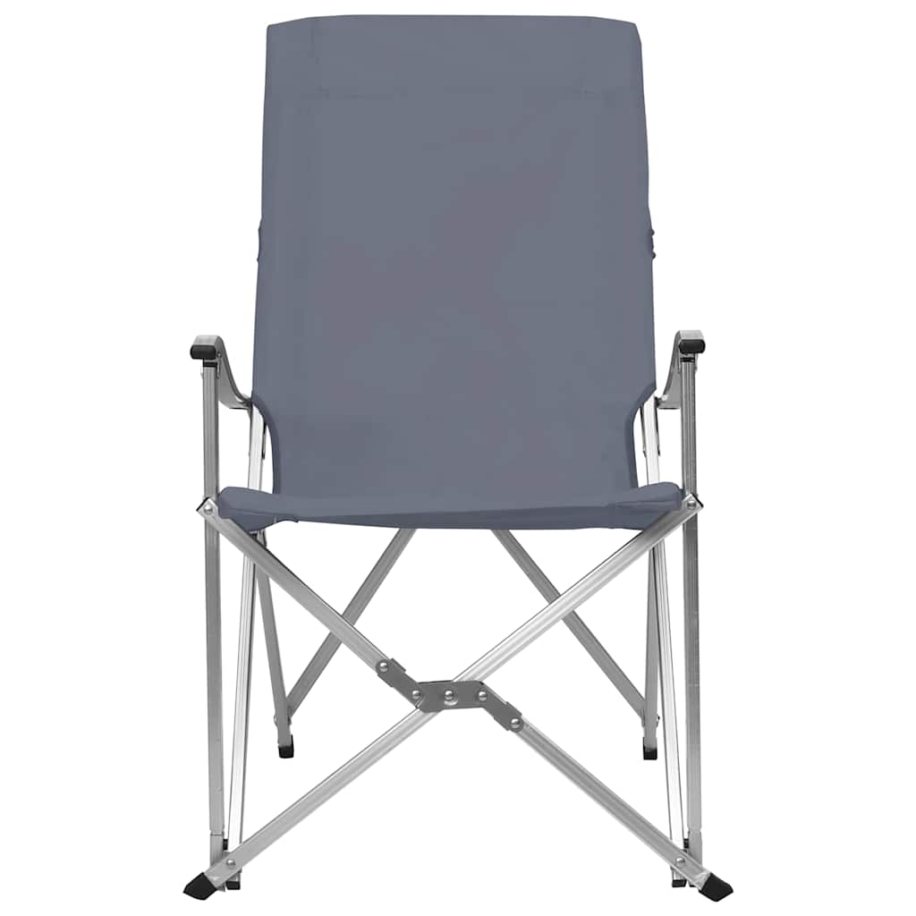 Καρέκλες Camping Πτυσσόμενες 2 τεμ. Γκρι - Pakobazaar