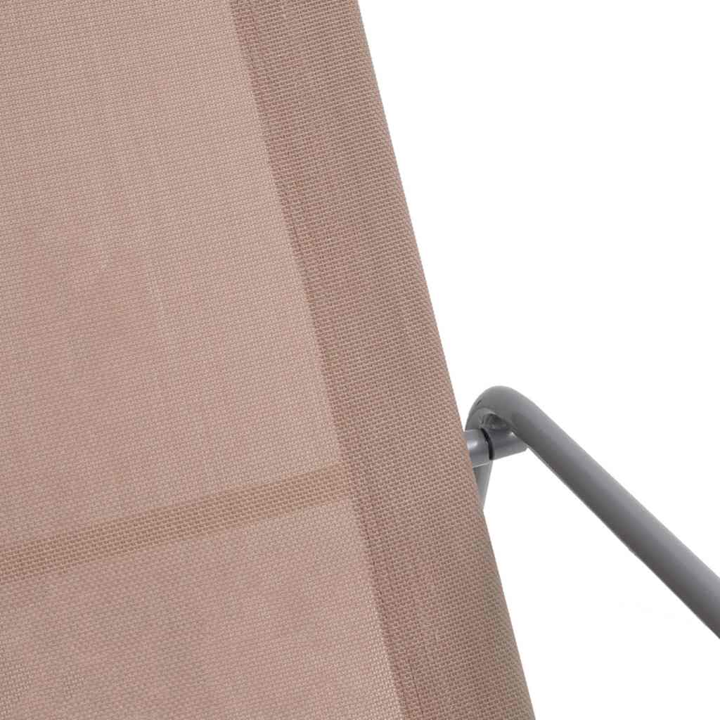Καρέκλα Κουνιστή Κήπου Taupe 95 x 54 x 85 εκ. από Textilene - Pakobazaar