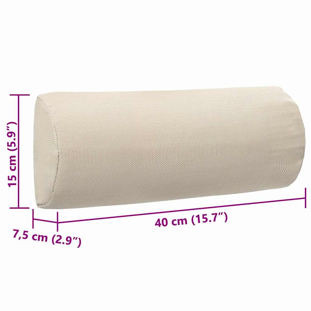 Προσκέφαλο Σεζλόνγκ Κρεμ 40 x 7,5 x 15 εκ. από Textilene - Pakobazaar