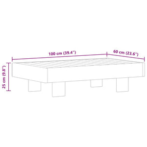 Τραπεζάκι Σαλονιού 100 x 60 x 25 εκ. από Μασίφ Ξύλο Ακακίας