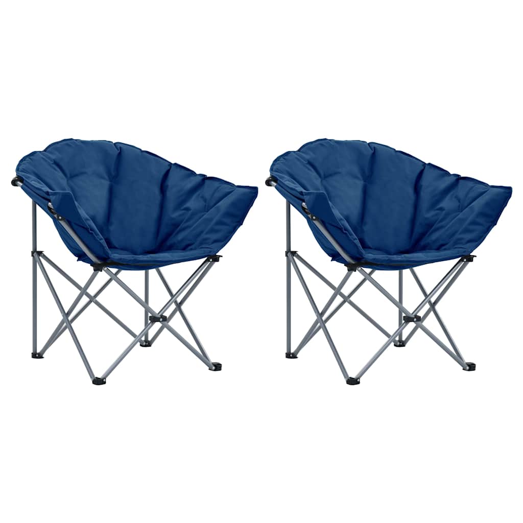 Πολυθρόνες Moon Πτυσσόμενες 2 τεμ. Μπλε