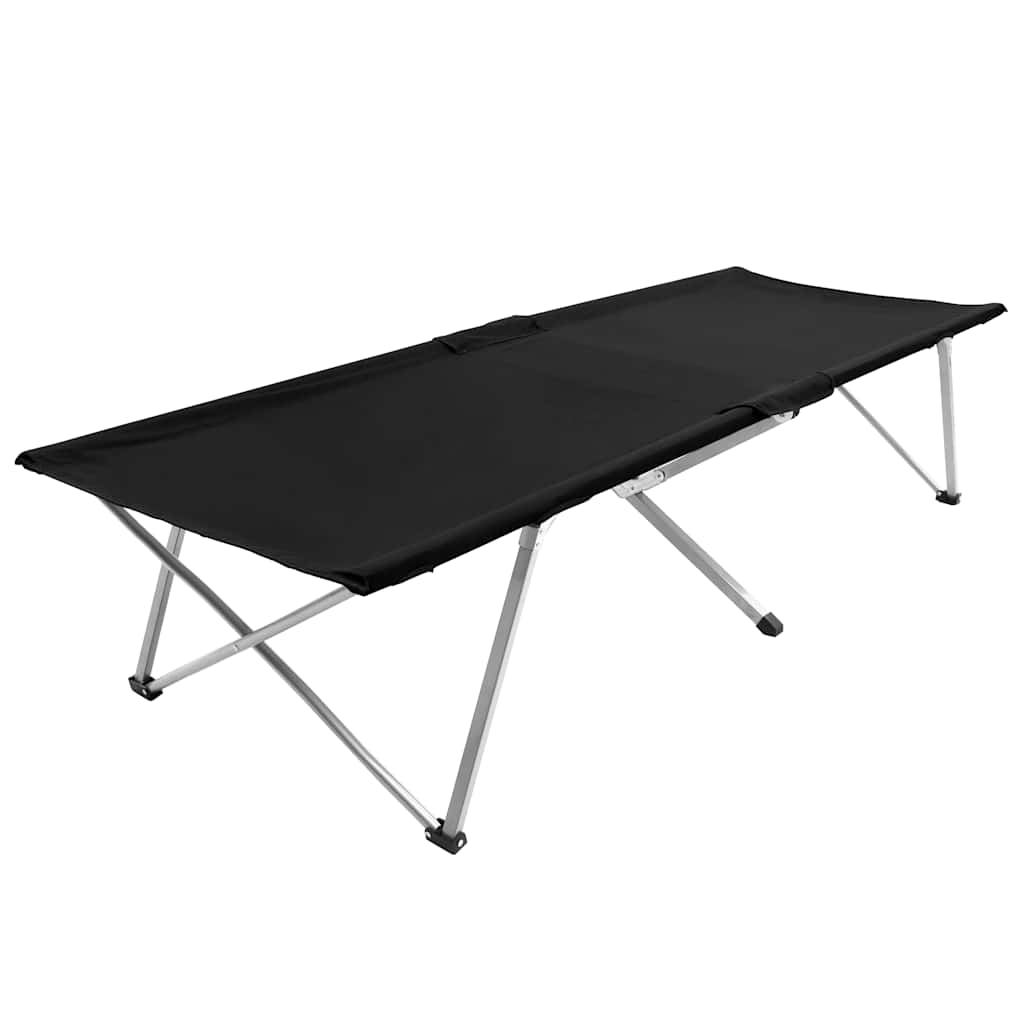 Κρεβάτι Κάμπινγκ Μαύρο 206 x 75 x 45 εκ. XXL