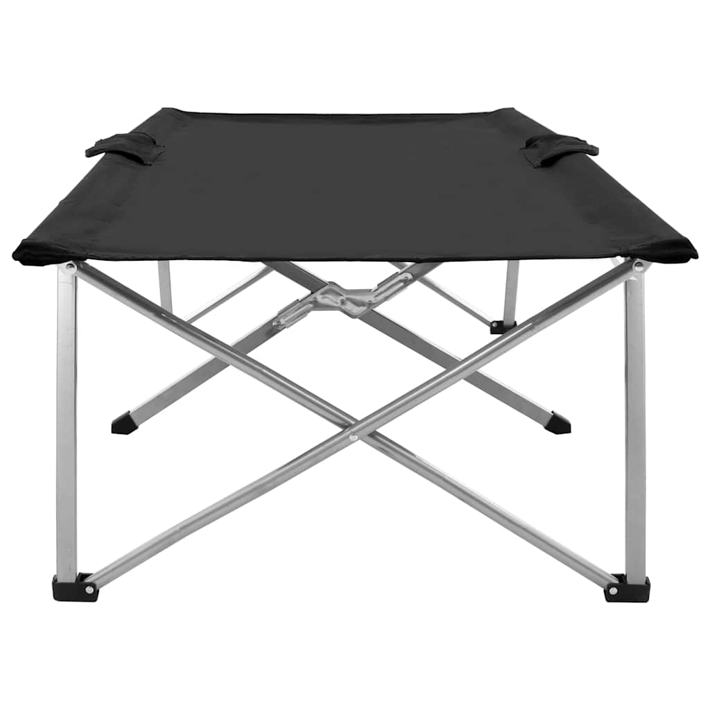 Κρεβάτι Κάμπινγκ Μαύρο 206 x 75 x 45 εκ. XXL