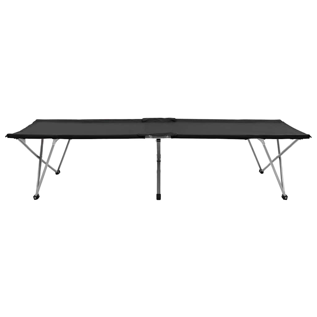 Κρεβάτι Κάμπινγκ Μαύρο 206 x 75 x 45 εκ. XXL