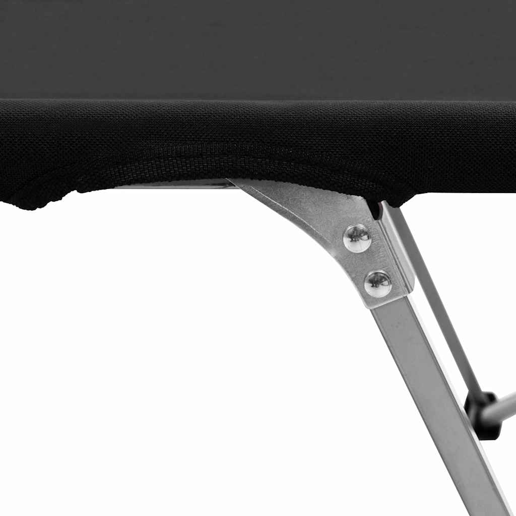 Κρεβάτι Κάμπινγκ Μαύρο 206 x 75 x 45 εκ. XXL