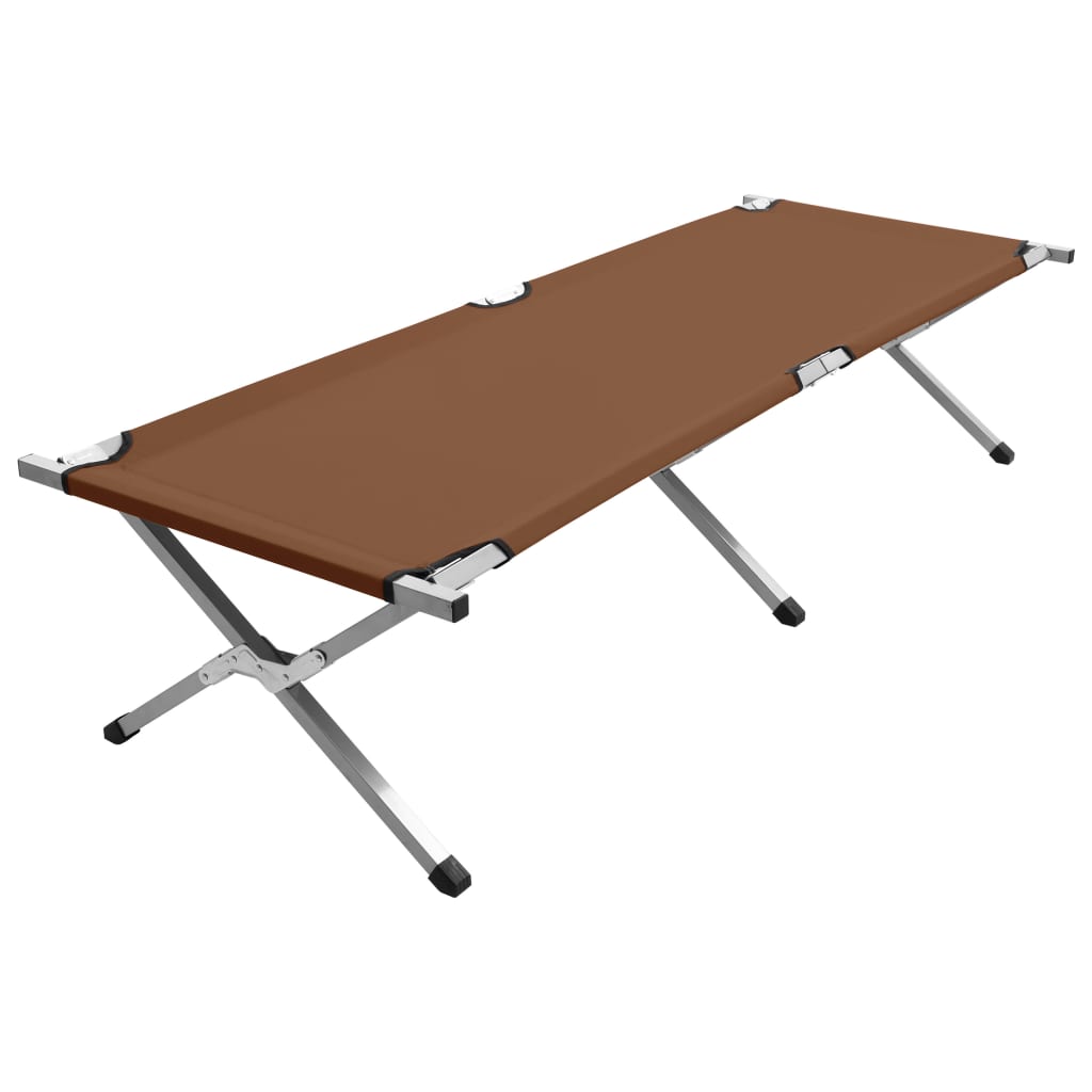 Κρεβάτι Κάμπινγκ Καφέ 190 x 74 x 47 εκ. XL