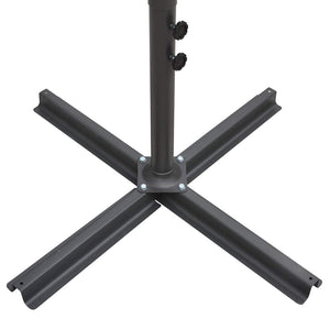 Ομπρέλα Κήπου Διπλή Taupe 250 x 250 εκ. με Ατσάλινο Ιστό