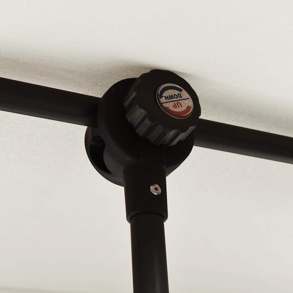 Ομπρέλα Κήπου Λευκό της Άμμου 2 x 1,5 μ. με Ιστό Αλουμινίου - Pakobazaar