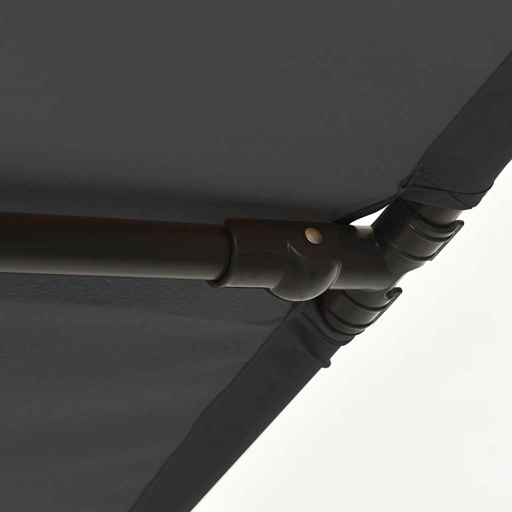 Ομπρέλα Κήπου Ανθρακί 2 x 1,5 μ. με Ιστό Αλουμινίου - Pakobazaar