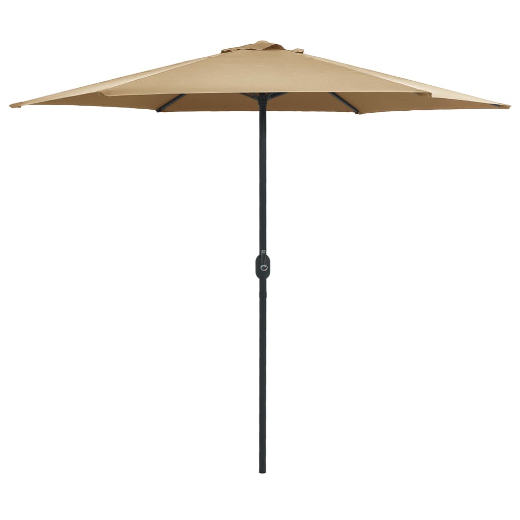 Ομπρέλα Κήπου Taupe 270 x 246 εκ. με Ιστό Αλουμινίου - Pakobazaar