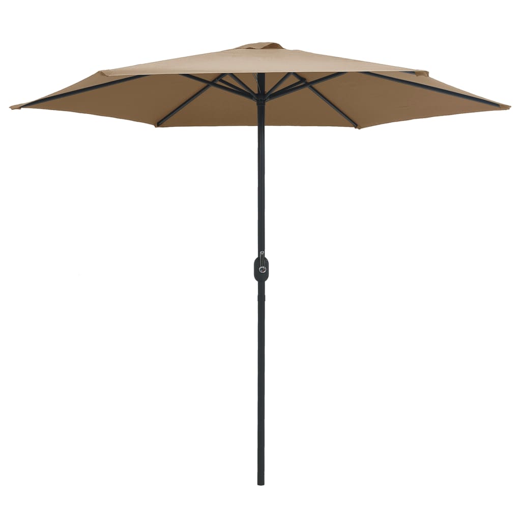 Ομπρέλα Κήπου Taupe 270 x 246 εκ. με Ιστό Αλουμινίου - Pakobazaar