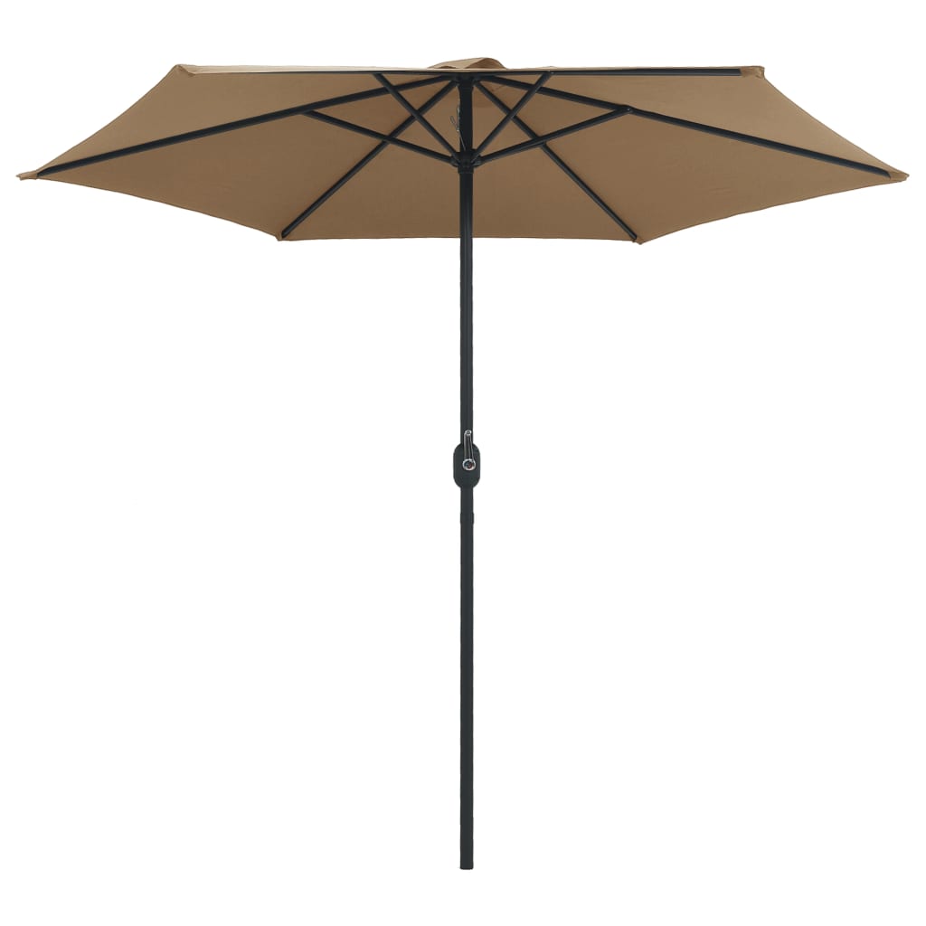 Ομπρέλα Κήπου Taupe 270 x 246 εκ. με Ιστό Αλουμινίου - Pakobazaar