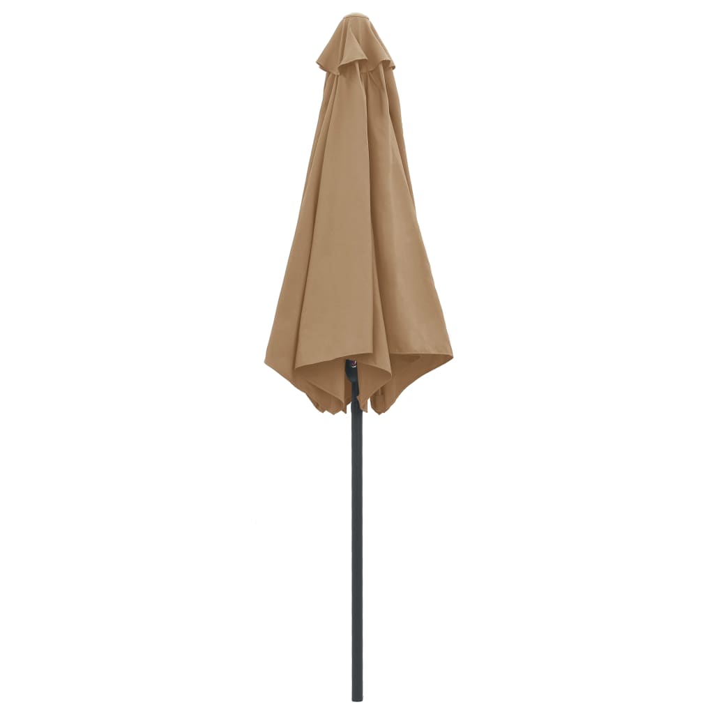 Ομπρέλα Κήπου Taupe 270 x 246 εκ. με Ιστό Αλουμινίου - Pakobazaar