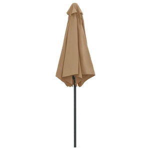 Ομπρέλα Κήπου Taupe 270 x 246 εκ. με Ιστό Αλουμινίου - Pakobazaar