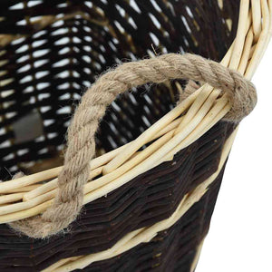 Καλάθι Πλάτης για Μεταφορά Ξύλων 50x44x58 εκ. από Φυσική Ιτιά - PAKOBAZAAR