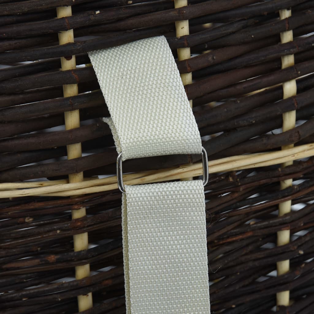 Καλάθι Πλάτης για Μεταφορά Ξύλων 57x51x69 εκ. από Φυσική Ιτιά - PAKOBAZAAR