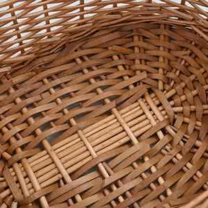 Καλάθι Καυσόξυλων με Λαβές Μεταφοράς 56x40x28 εκ. Φυσική Ιτιά - PAKOBAZAAR