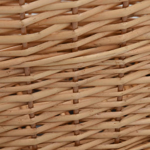 Καλάθι Καυσόξυλων με Λαβές Μεταφοράς 56x40x28 εκ. Φυσική Ιτιά - PAKOBAZAAR