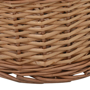 Καλάθι Καυσόξυλων με Λαβές Μεταφοράς 88x57x34 εκ. Φυσική Ιτιά - PAKOBAZAAR
