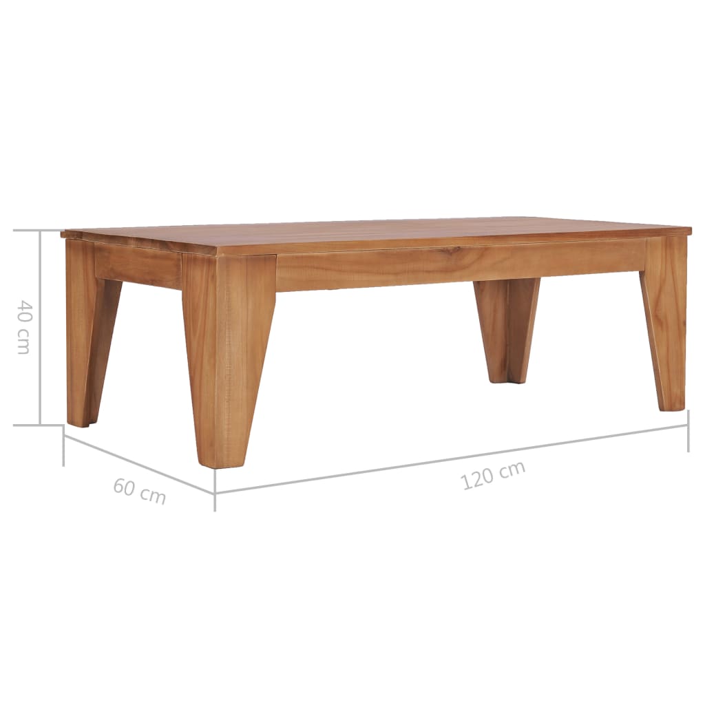 Τραπεζάκι Σαλονιού 120 x 60 x 40 εκ. από Μασίφ Ξύλο Teak