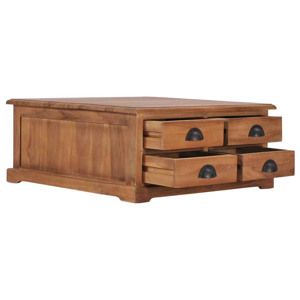 Τραπεζάκι Σαλονιού 68 x 68 x 30 εκ. από Μασίφ Ξύλο Teak - PAKOBAZAAR