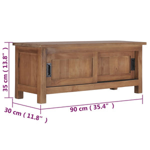 Έπιπλο Τηλεόρασης 90 x 30 x 35 εκ. από Μασίφ Ξύλο Teak - PAKOBAZAAR
