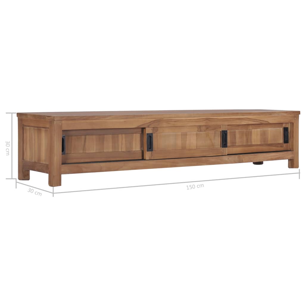 Έπιπλο Τηλεόρασης 150 x 30 x 30 εκ. από Μασίφ Ξύλο Teak - Pakobazaar