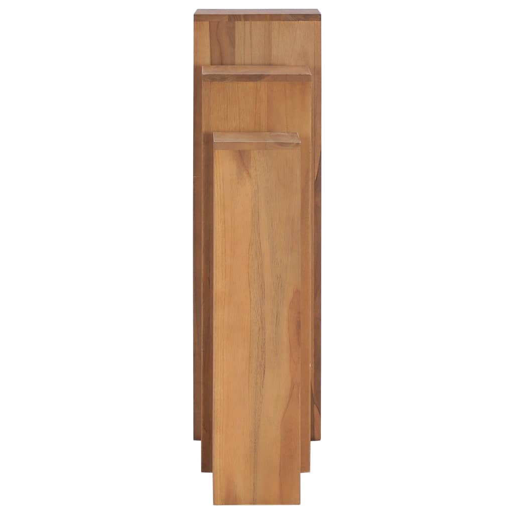Σετ Ανθοστήλες 3 Τεμαχίων από Μασίφ Ξύλο Teak - Pakobazaar