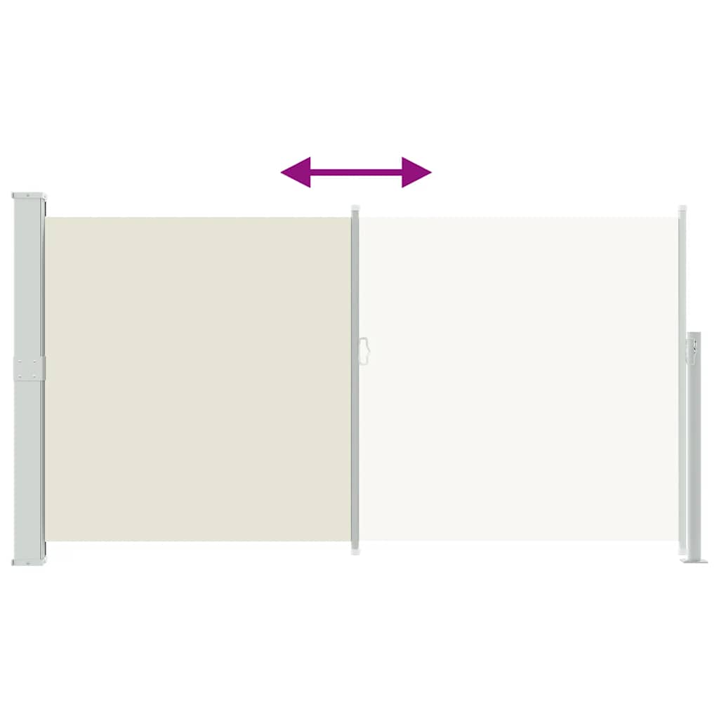 Σκίαστρο Πλαϊνό Συρόμενο Βεράντας Κρεμ 170 x 300 εκ.