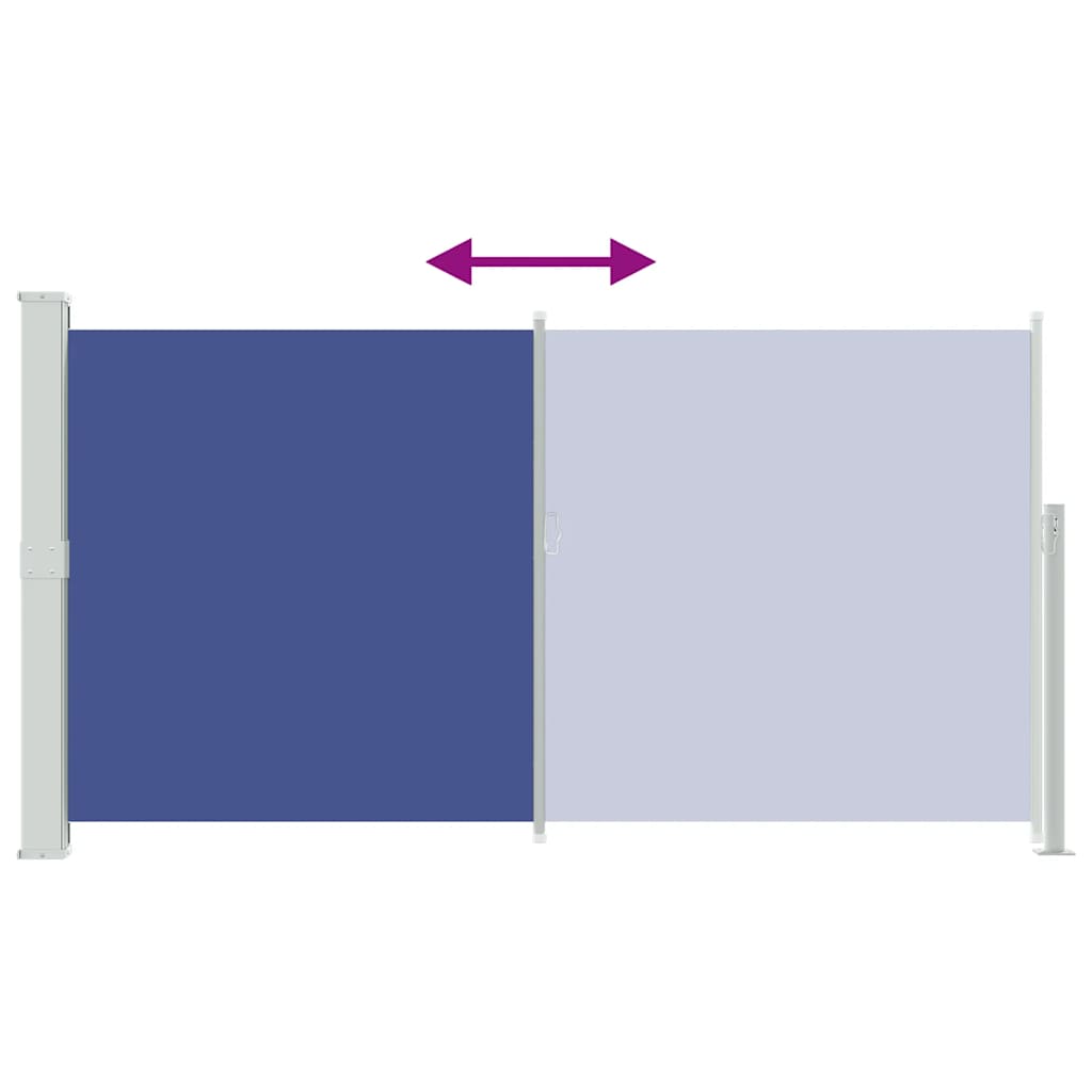 Σκίαστρο Πλαϊνό Συρόμενο Βεράντας Μπλε 170 x 300 εκ.