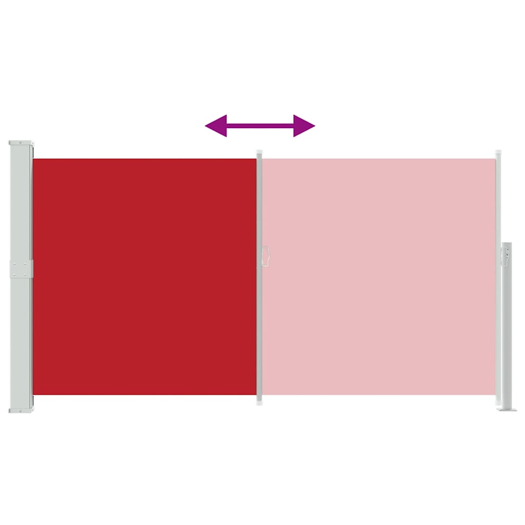 Σκίαστρο Πλαϊνό Συρόμενο Βεράντας Κόκκινο 170 x 300 εκ.