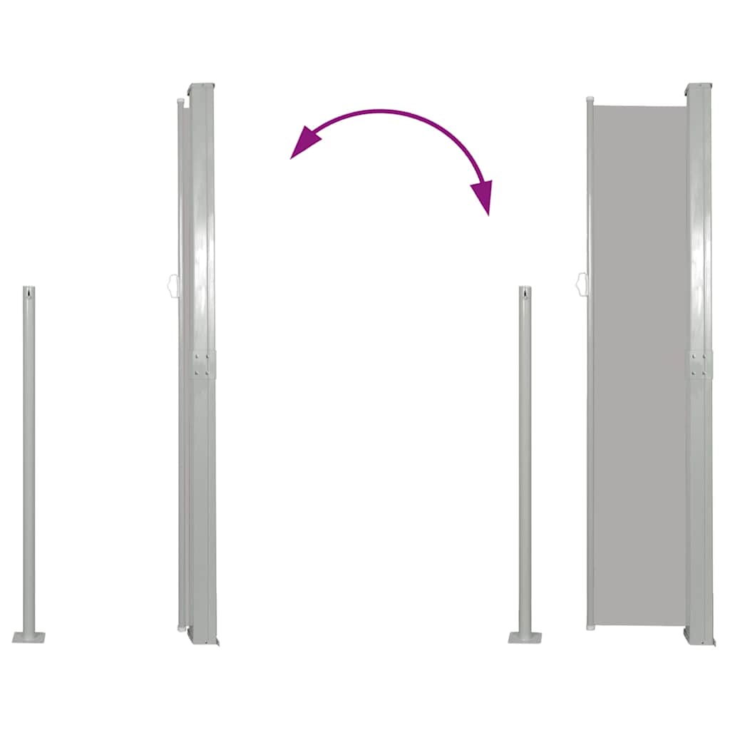 Σκίαστρο Πλαϊνό Συρόμενο Βεράντας Γκρι 170 x 300 εκ.