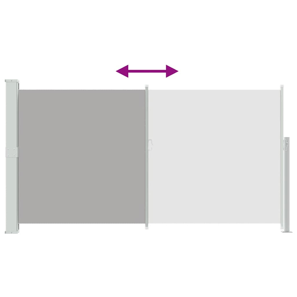 Σκίαστρο Πλαϊνό Συρόμενο Βεράντας Γκρι 170 x 300 εκ.