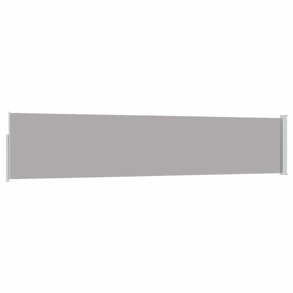 Σκίαστρο Πλαϊνό Συρόμενο Βεράντας Γκρι 100 x 500 εκ. - Pakobazaar